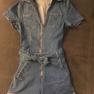 Women’s denim romper